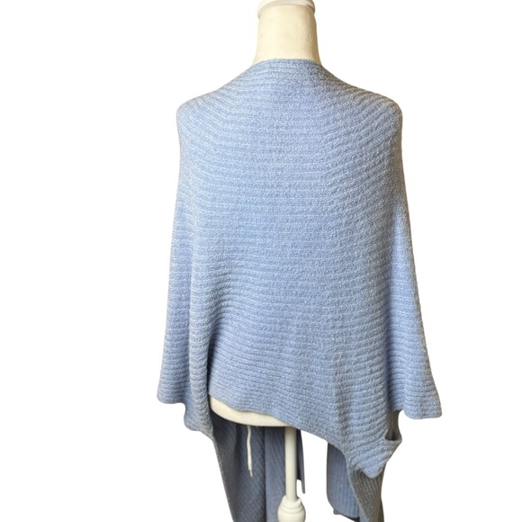 Chico's Cozy Wrap Sweater Blue L/XL Soft Warm Winter Cool Weather Snow Stretch - Picture 4 of 11